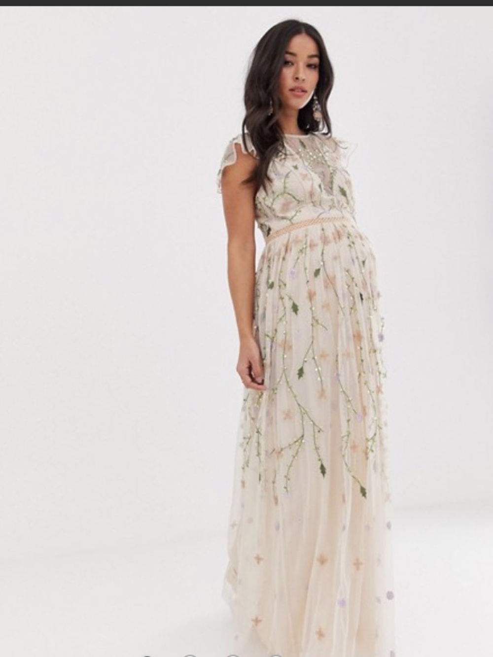 ASOS maternity beaded dress